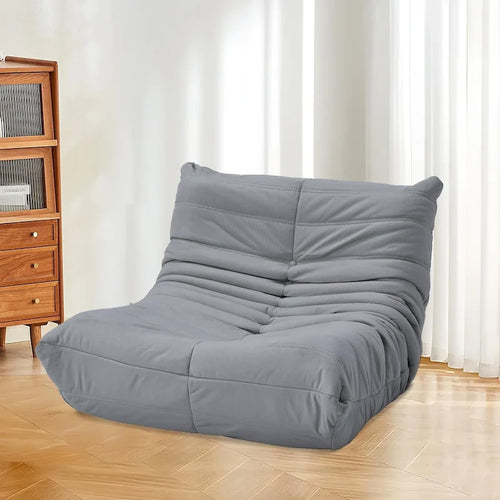 Sitzsackstuhl-Togo-Sofa mit 28 Zoll Memory-Schaumstoff, leichter Kunstleder-Loungesessel