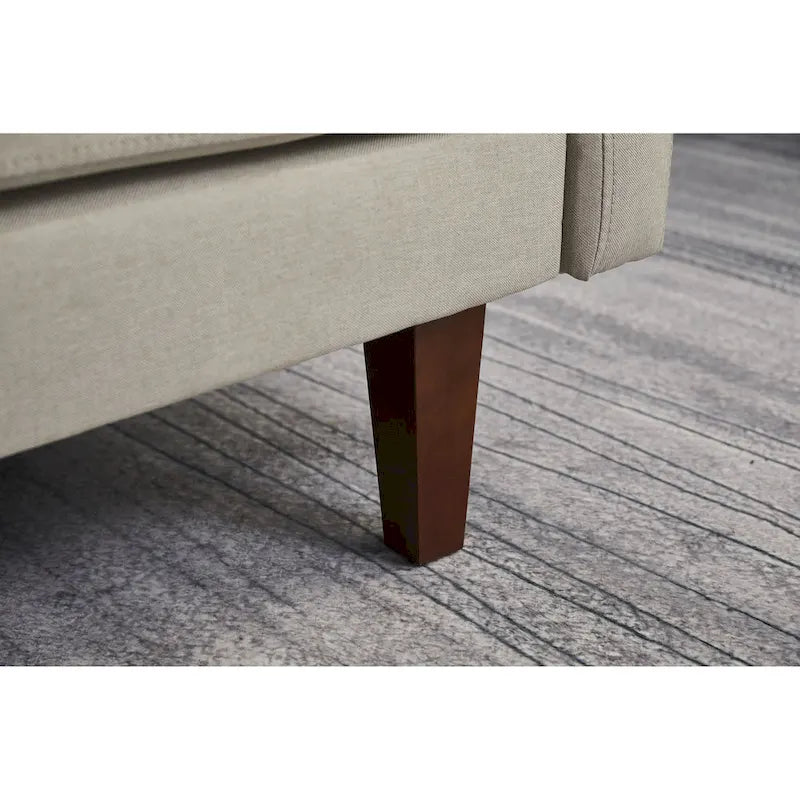 70 Inch Linen Square Arm Sofa