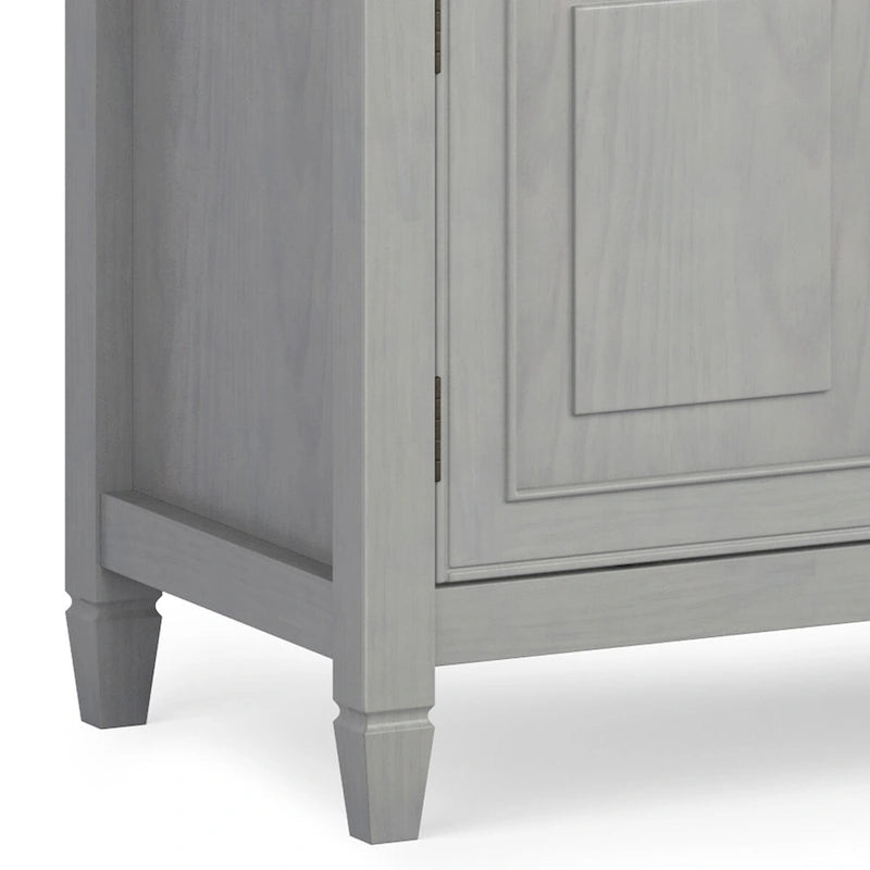 Solid Wood 72 Inch Wide Traditional TV Media Stand for TVs up to 80 Inches - 72 W x 18 D x 24 H Inches