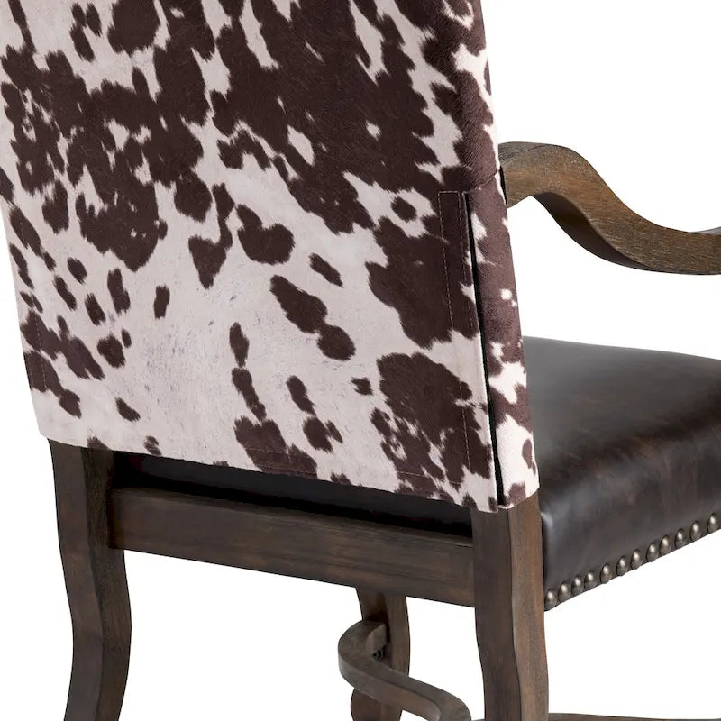 Akzentstuhl aus Bonded Leather und Kunst-Rindsleder - 30 x 24 x 42 Zoll