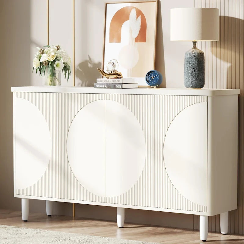 59.4 Zoll modernes Buffet-Sideboard mit Türen