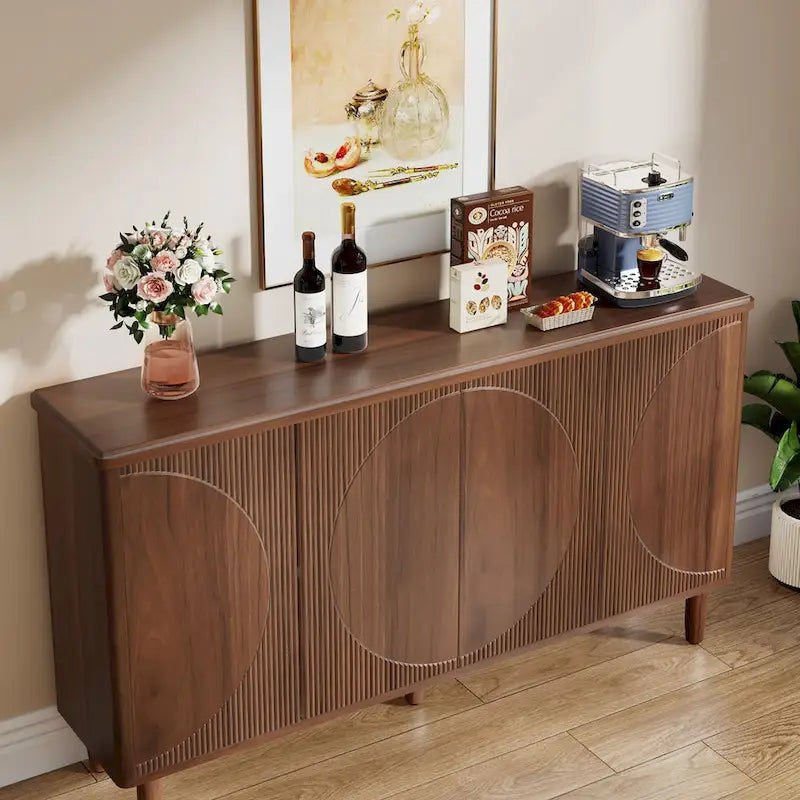 59.4 Zoll modernes Buffet-Sideboard mit Türen