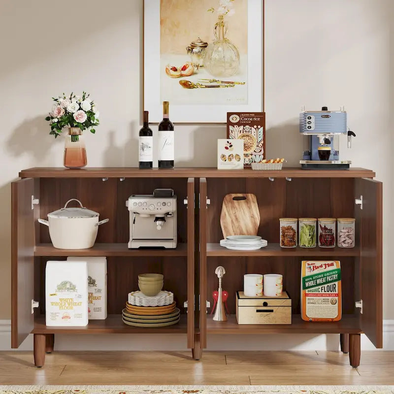 59.4 Zoll modernes Buffet-Sideboard mit Türen