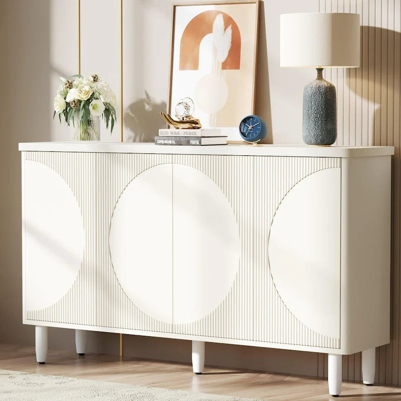 59.4 Zoll modernes Buffet-Sideboard mit Türen