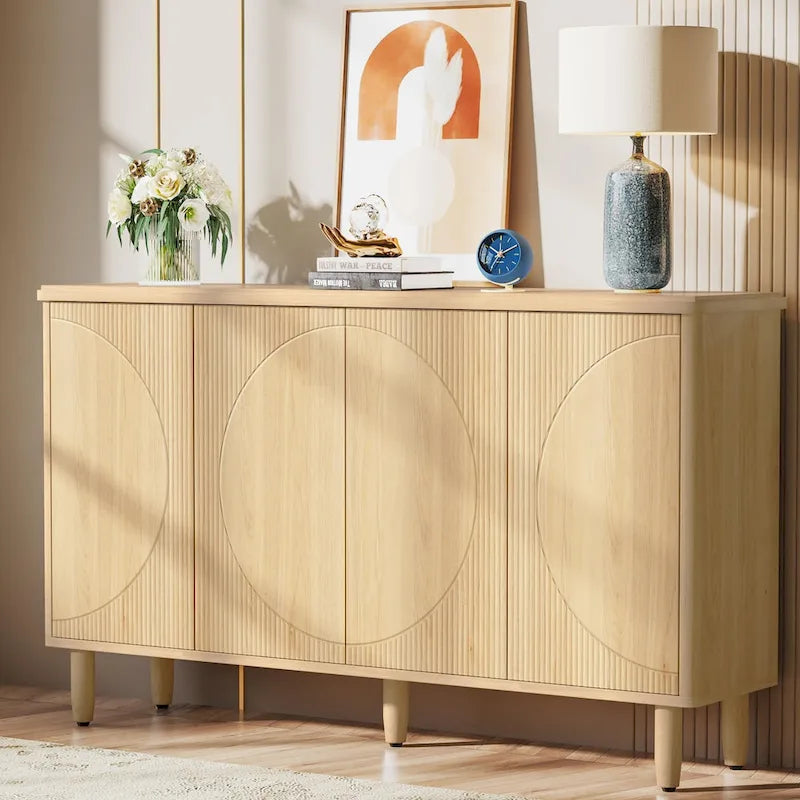 59.4 Zoll modernes Buffet-Sideboard mit Türen