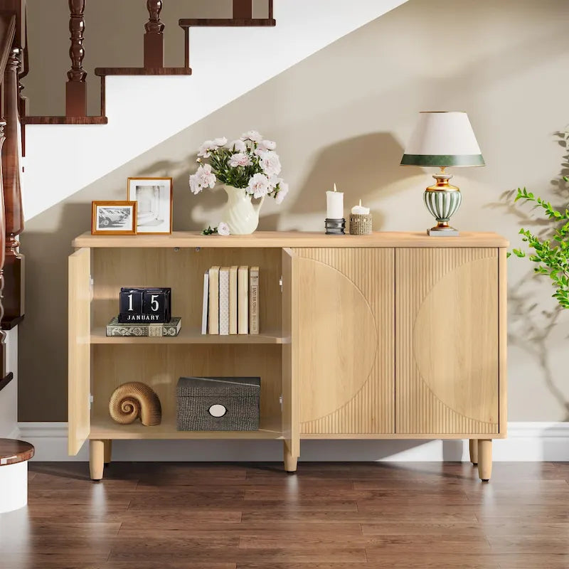 59.4 Zoll modernes Buffet-Sideboard mit Türen