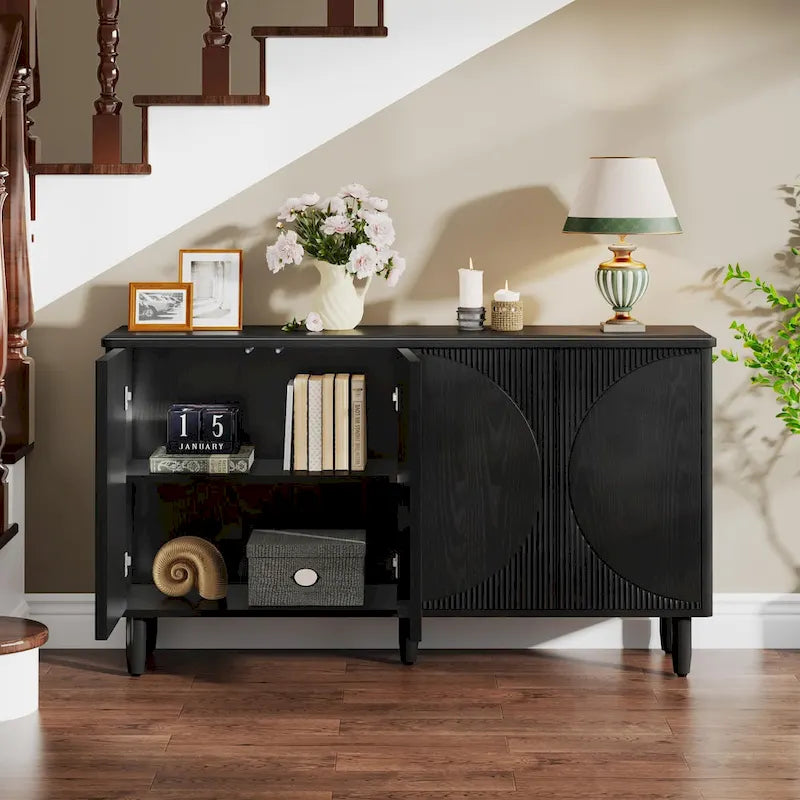59.4 Zoll modernes Buffet-Sideboard mit Türen