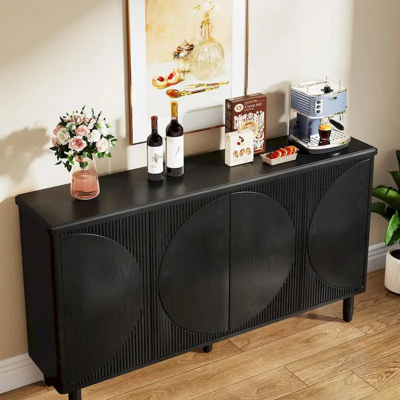 59.4 Zoll modernes Buffet-Sideboard mit Türen