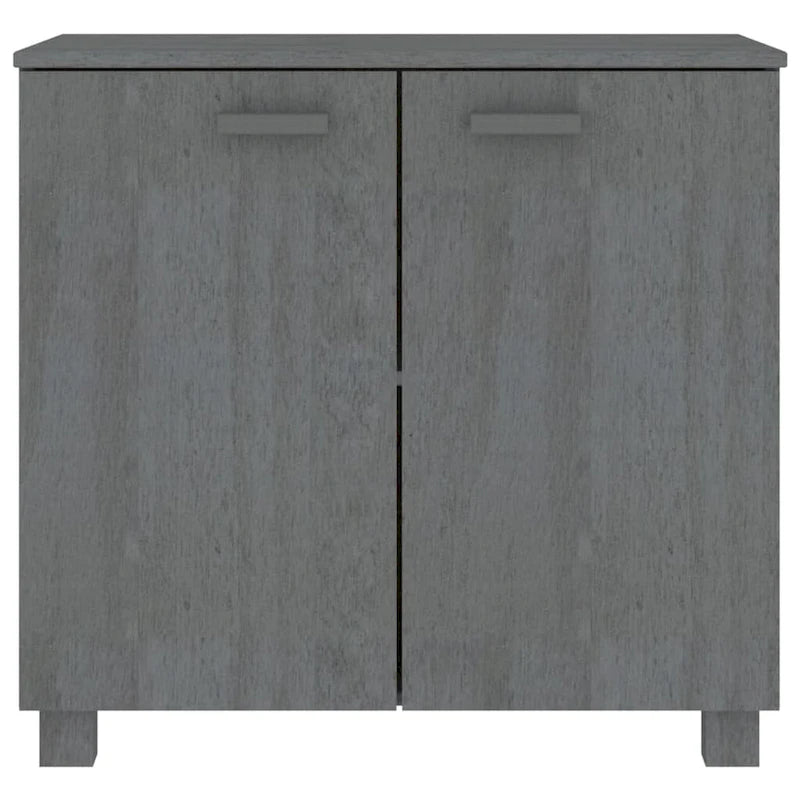 Solid Pine Wood Sideboard Buffet Cabinet with 2 Doors - 33.5 x 13.8 x 31.5 Inches