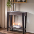 Moderne Konsole mit unterer Ablage und konischem Bein