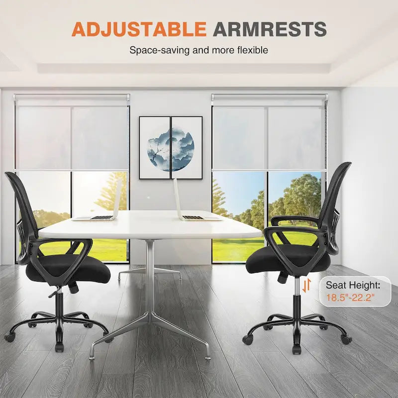 Ergonomic Mesh Office Chair with Fixed Armrest