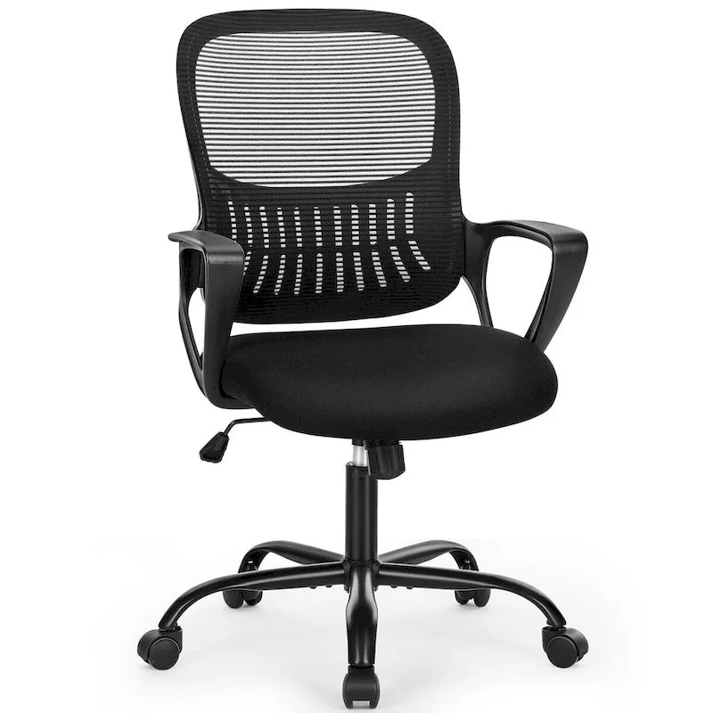 Ergonomic Mesh Office Chair with Fixed Armrest