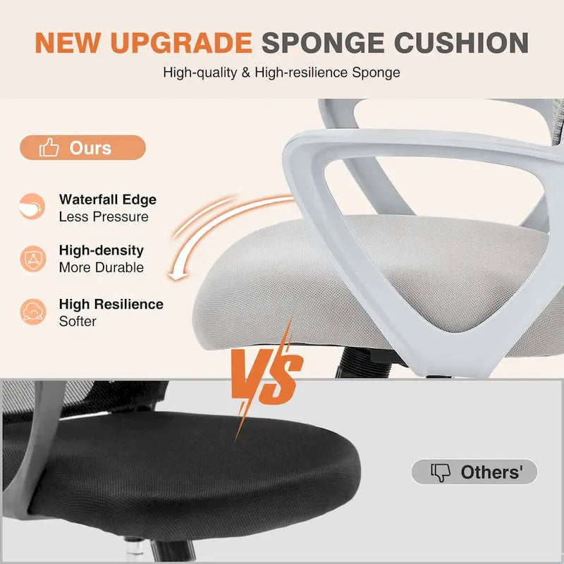 Ergonomic Mesh Office Chair with Fixed Armrest
